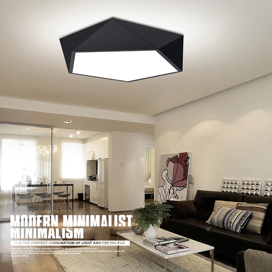 Modern LED Round Ceiling Lights Remote Control   lamps Surface Mounted fixture for Living Room Home Indoor decorative