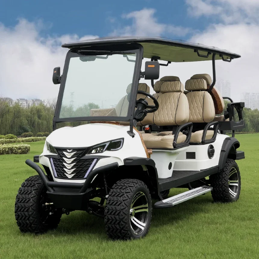 High Endurance 72v Golf Cart Lithium Battery Durable Golf Carts Electric 6 Seater For Sale