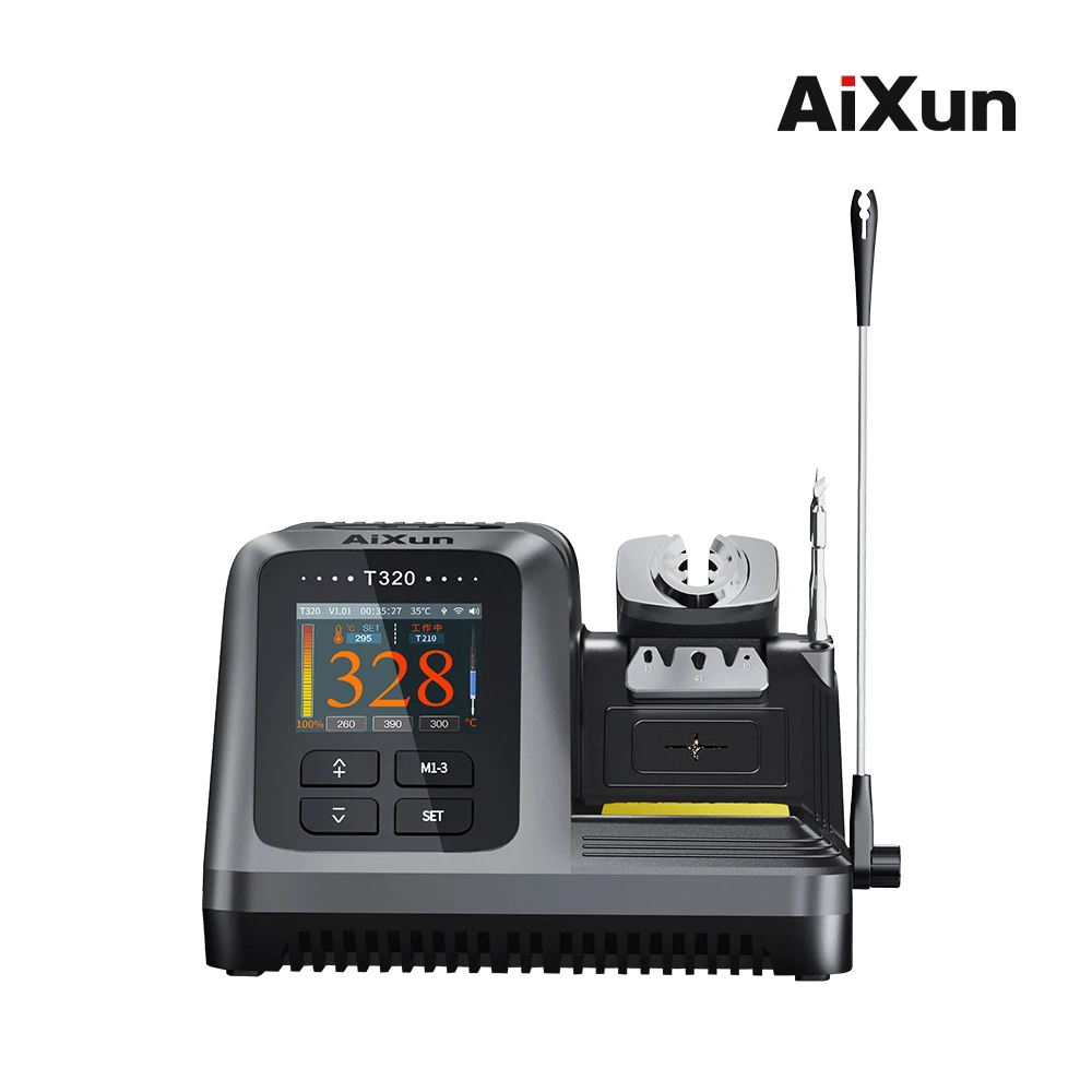 AIXUN T320 200 Вт интеллектуальная прецизионная паяльная станция «все в одном» с ручкой T210/T245 для инструментов для ремонта сварки мобильных телефонов