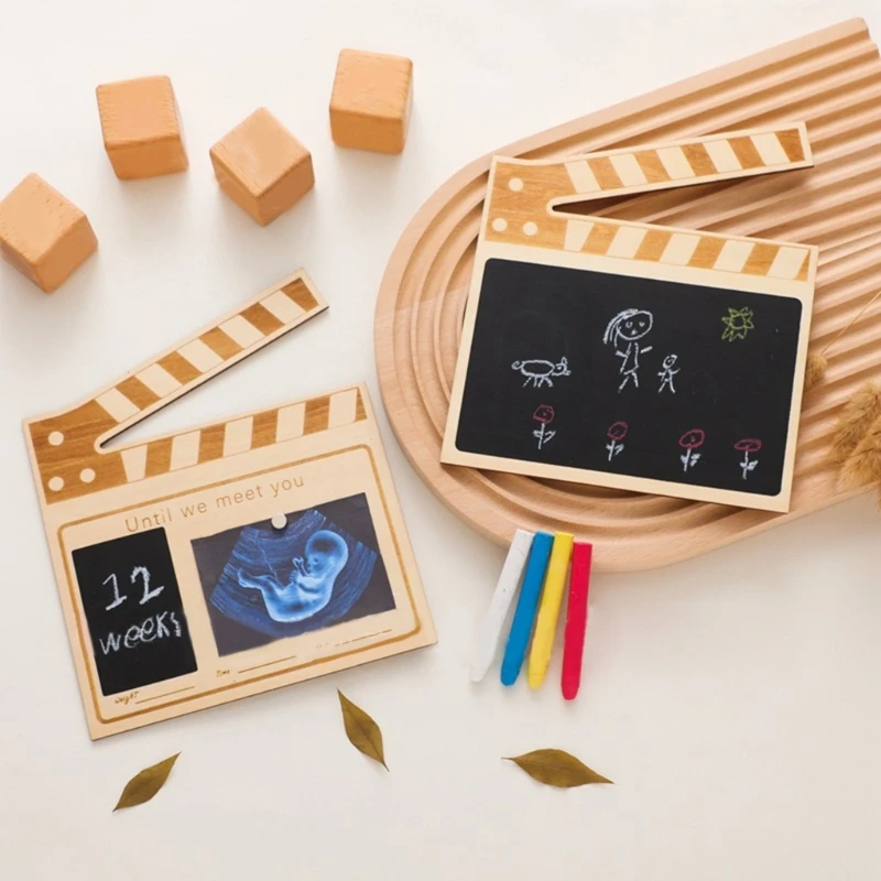 Baby Countdown Picture Frame with Blackboard Canbe Write Movie Frame