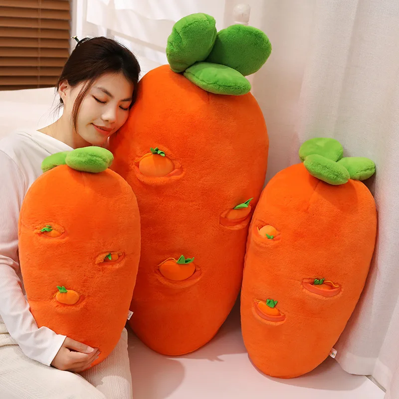 Grote Creatieve Simulatie Wortel Pluche Kussen Speelgoed Superzachte Wortels Pop Gevuld Kussen Pluche Poppen Huisdecoratie Kinderen Meisjes Cadeau