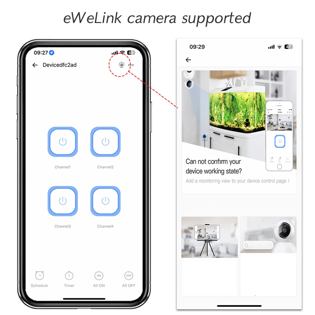 WiFi Smart Switch 4 Channel For Ewelink Compatible AC90-280V 63A DIN Rail Mount 2.4GHz Remote Control 72x49x90mm