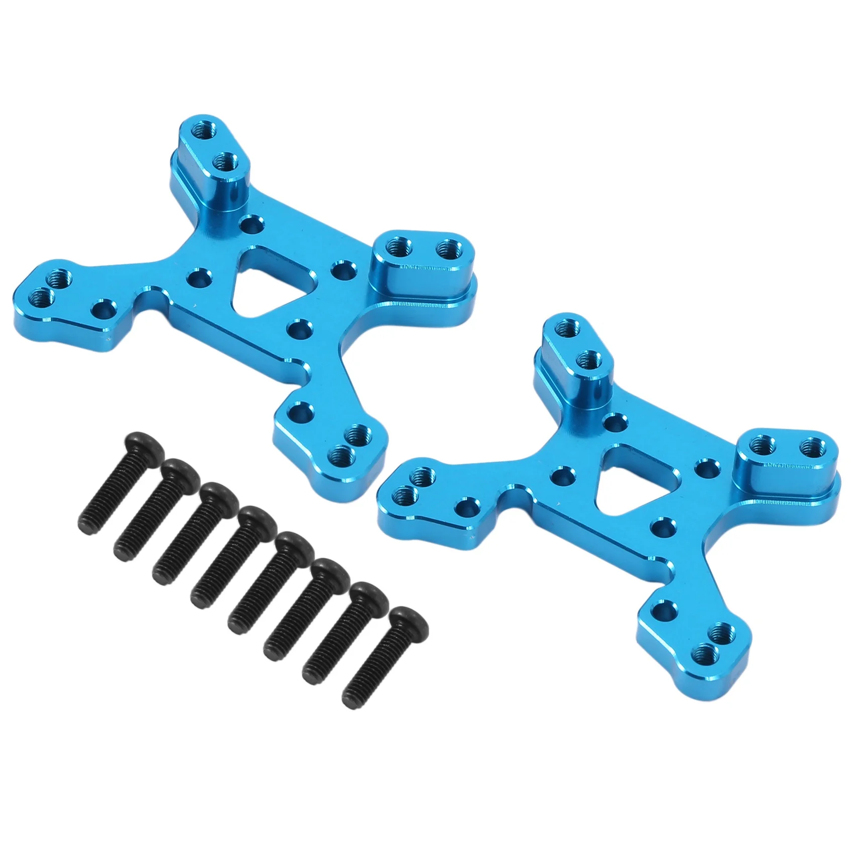 144001 Part Front and Rear Shock Tower Board Set Replacement Accessories Parts for 144001 1/14 4WD RC Car,Blue