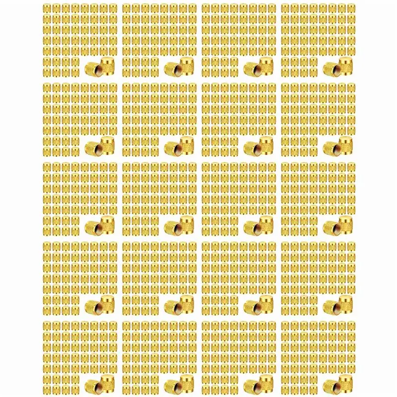 

Hot SV-1000 Pcs 1/4Inch Brass Flare Cap, Solid Brass Caps With Neoprene O Ring Seal, 1/4Inch SAE HVAC Valve Caps