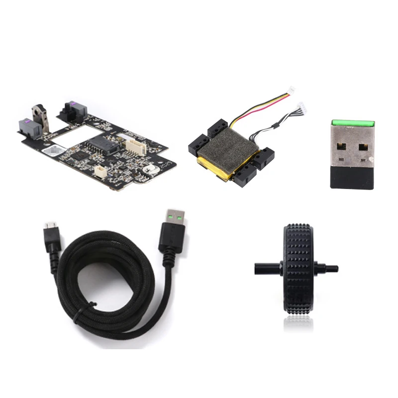 For Razer Viper Ultimate Edition Mouse Shell Battery Motherboard Receiver Roller Cable Small Side Button Charging Board Parts