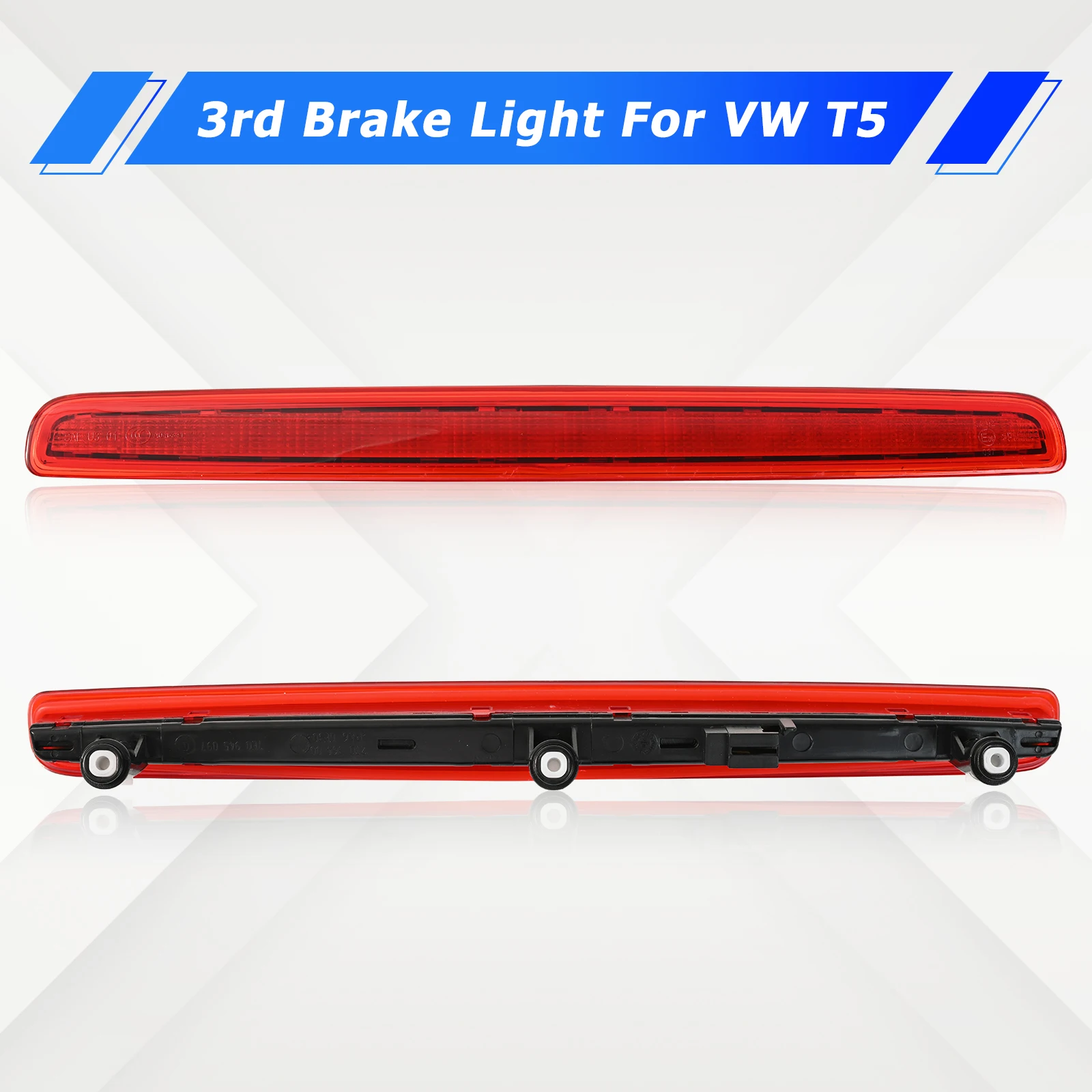 LED 3rd High Level Brake Stop Tailgate Light Lamp For VW Volkswagen Transporter T5 T6 Caravelle Multivan MK V 2003-15 7E0945097