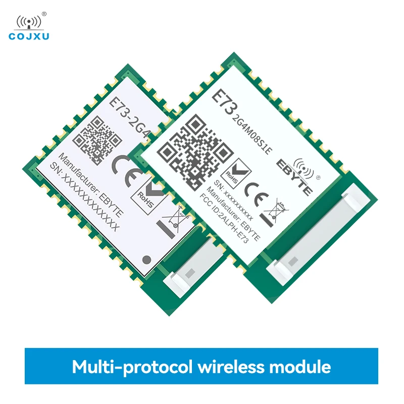 

nRF52840/833 BLE Module 2.4GHz BLE 4.2/5.0/5.4 COJXU E73-2G4M08S1CX/EX Series RF Transceiver Transmitter Receiver SoC