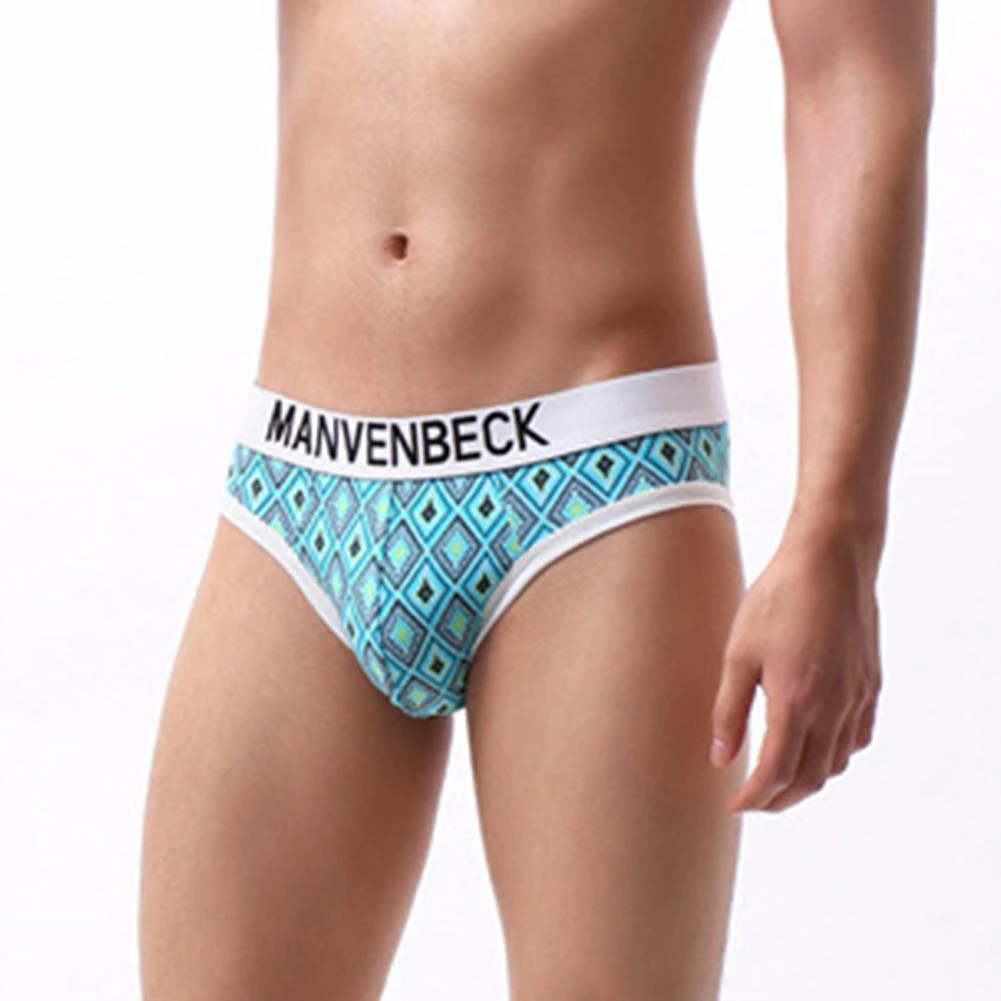 

Мужские трусы с принтом, нижнее белье-бикини с U-образной выпуклой сумкой, дышащие шорты с низкой талией на весну, лето, осень, зиму