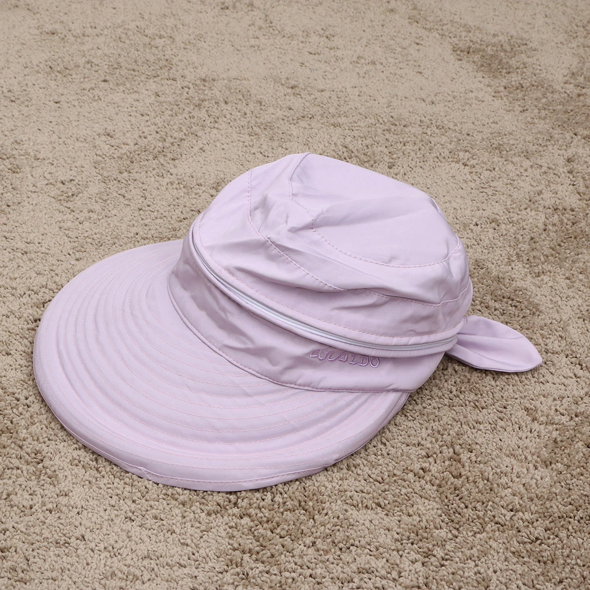

Sun Visor Hats For Women Foldable Uv Protection Wide Brim Summer Beach Outdoor Activity Lavender Hat