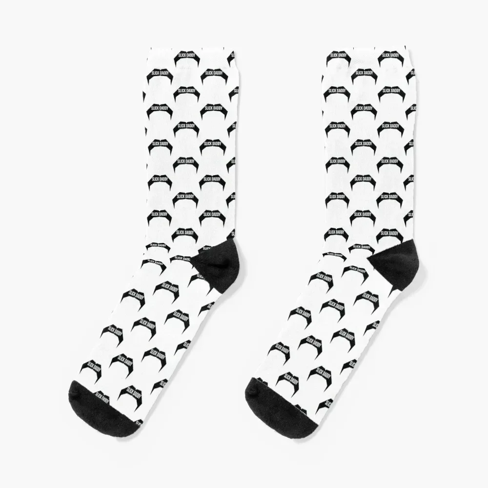 Dr Disrespect design, Slick Daddy, black and white Socks Soccer custom funny gift Socks Female Men's