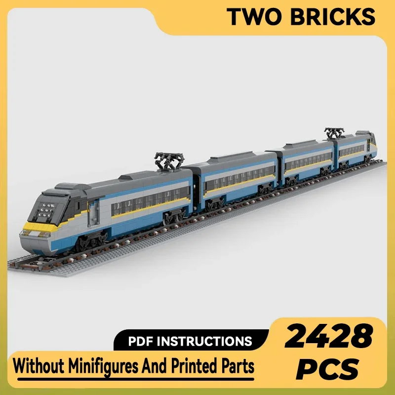 Décennie s de Construction Modulaires de Train à Grande Vitesse pour Enfant, Briques MOC Techniques, Modèle de Voiture de Ville, Jouets à Assembler Soi-Même, Cadeaux