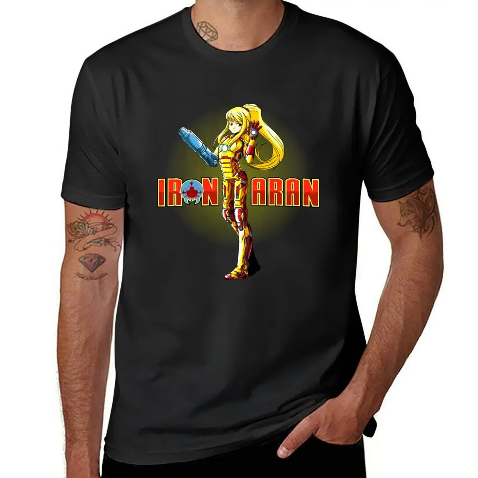 Iron Samus T-Shirt summer top anime clothes mens graphic t-shirts big and tall