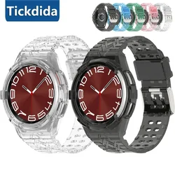 Strap for Samsung Galaxy Watch 6 Classic 47mm 43mm Case Silicone Sport Bracelet Correa for Galaxy Watch 6 Smart Watch Band
