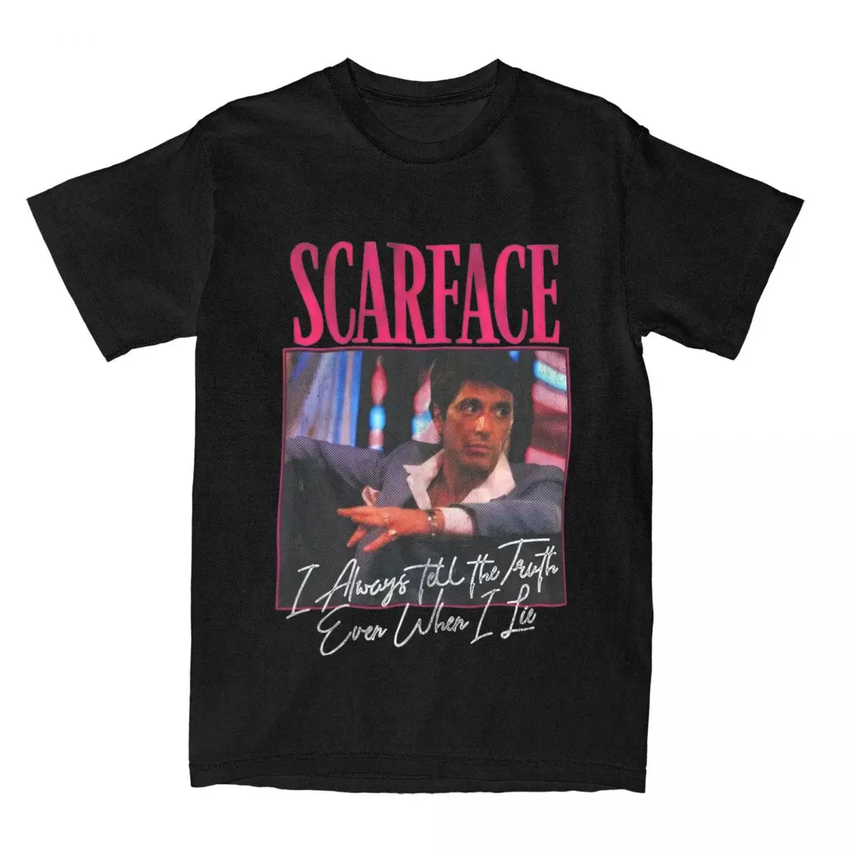 Футболка мужская с коротким рукавом, круглым вырезом и графическим принтом