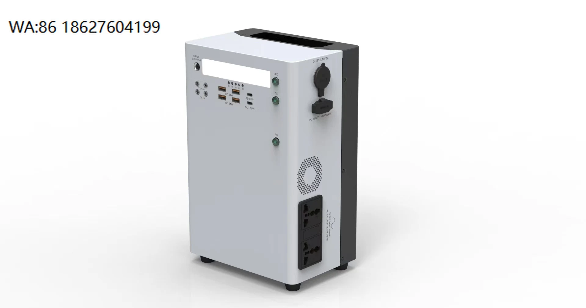 Single Cell Mini Mobile Solar Power Station Pure Sine Wave MPPT RV Portable Outdoor Emergency Charging Generator
