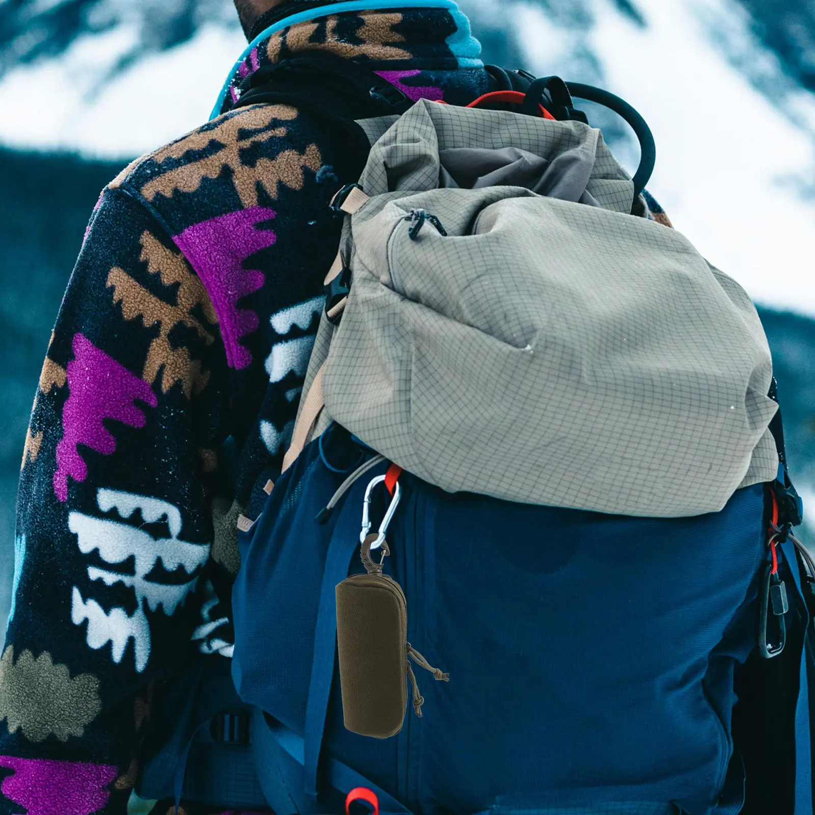 

Ударопрочный тактический футляр для очков, жесткий нейлоновый защитный чехол для очков, футляр для переноски очков на молнии с клипсой для занятий спортом