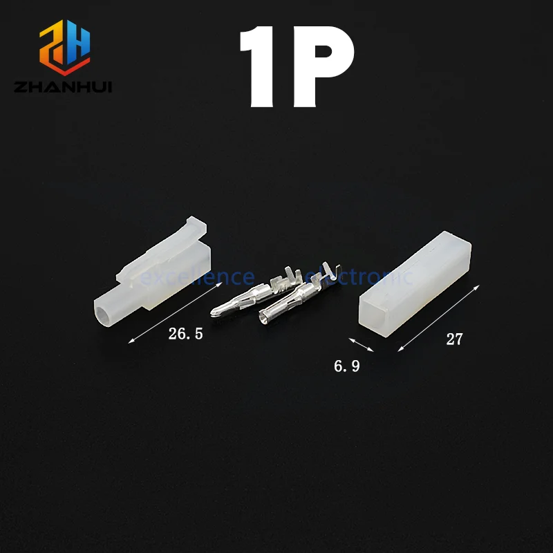 2/5 Sets Large Tamiya Connector Set (6.2mm Pitch) - Male/Female RC Battery Plugs for RC Vehicles & DIY Wiring