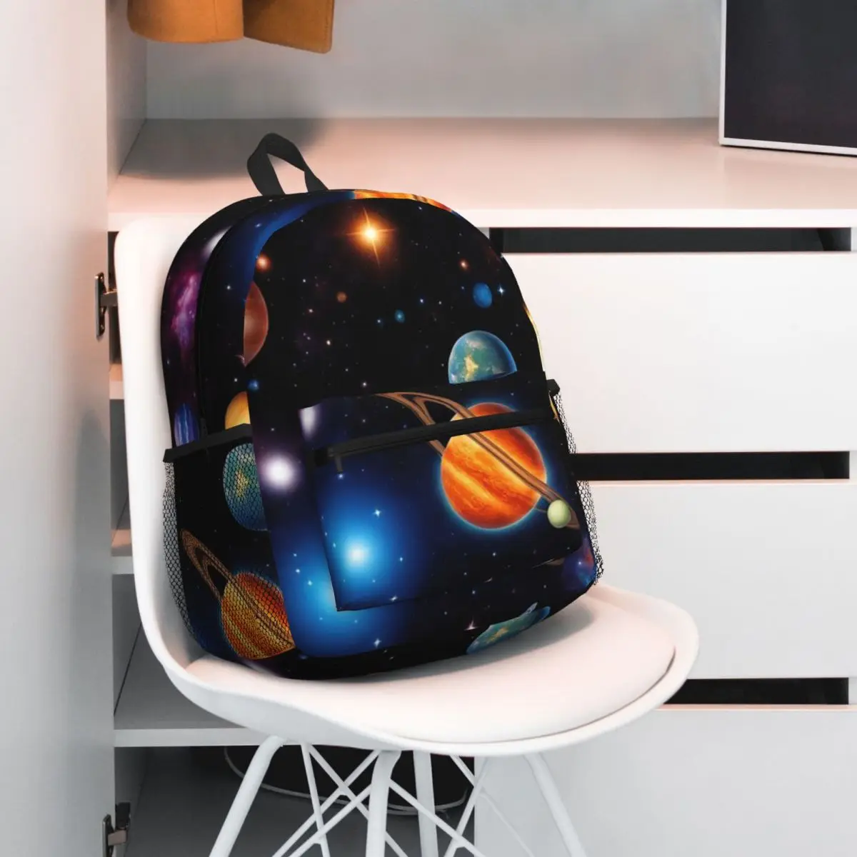 Solar System Space Planets Universe Student Backpack School Bag Hiking Travel Daypack for Boys Girls Bookbag Shoulder Bags