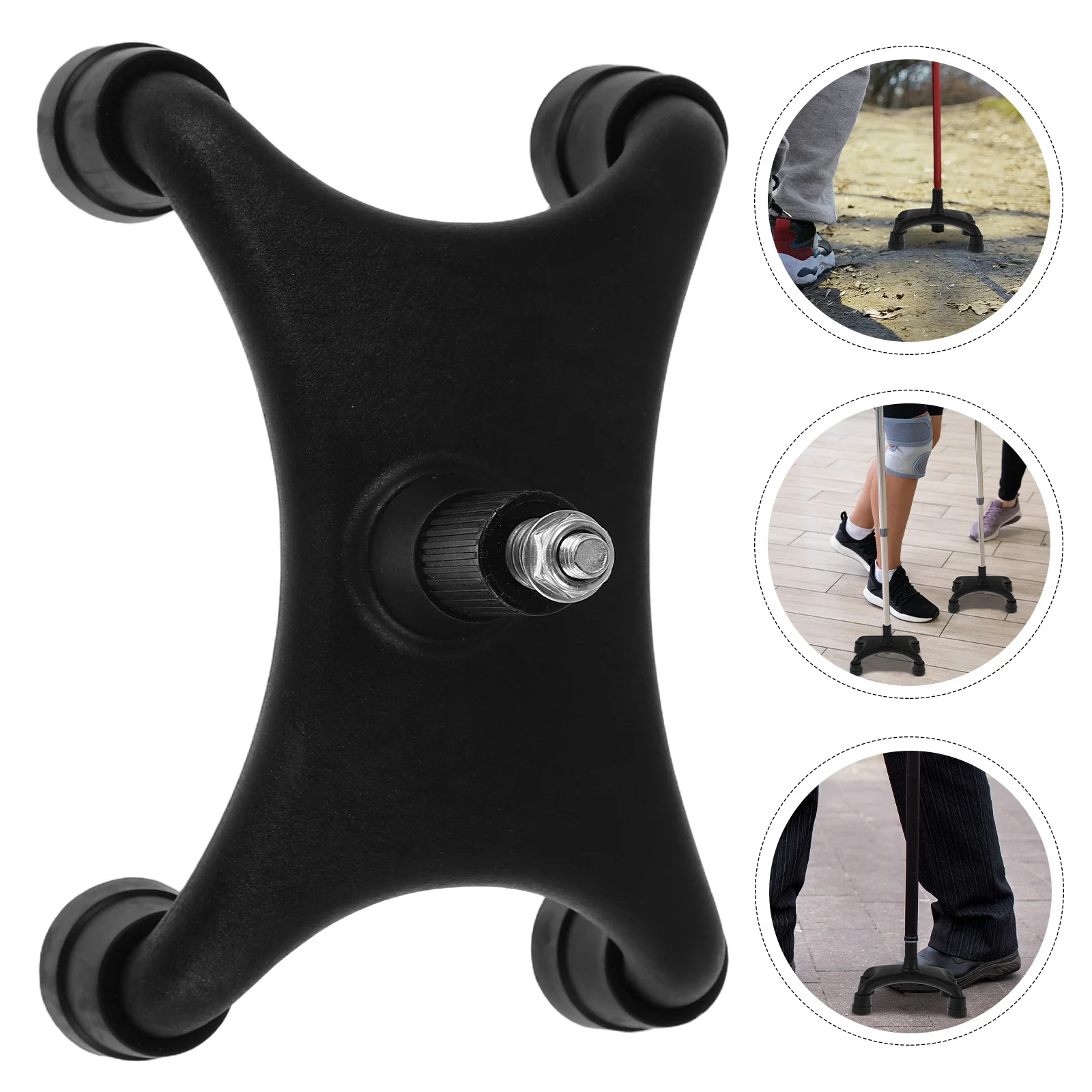 Embout de canne de remplacement, Quad réglable, antidérapant, stabilité, équilibre amélioré, Absorption des chocs, béquilles pour accessoire de marche