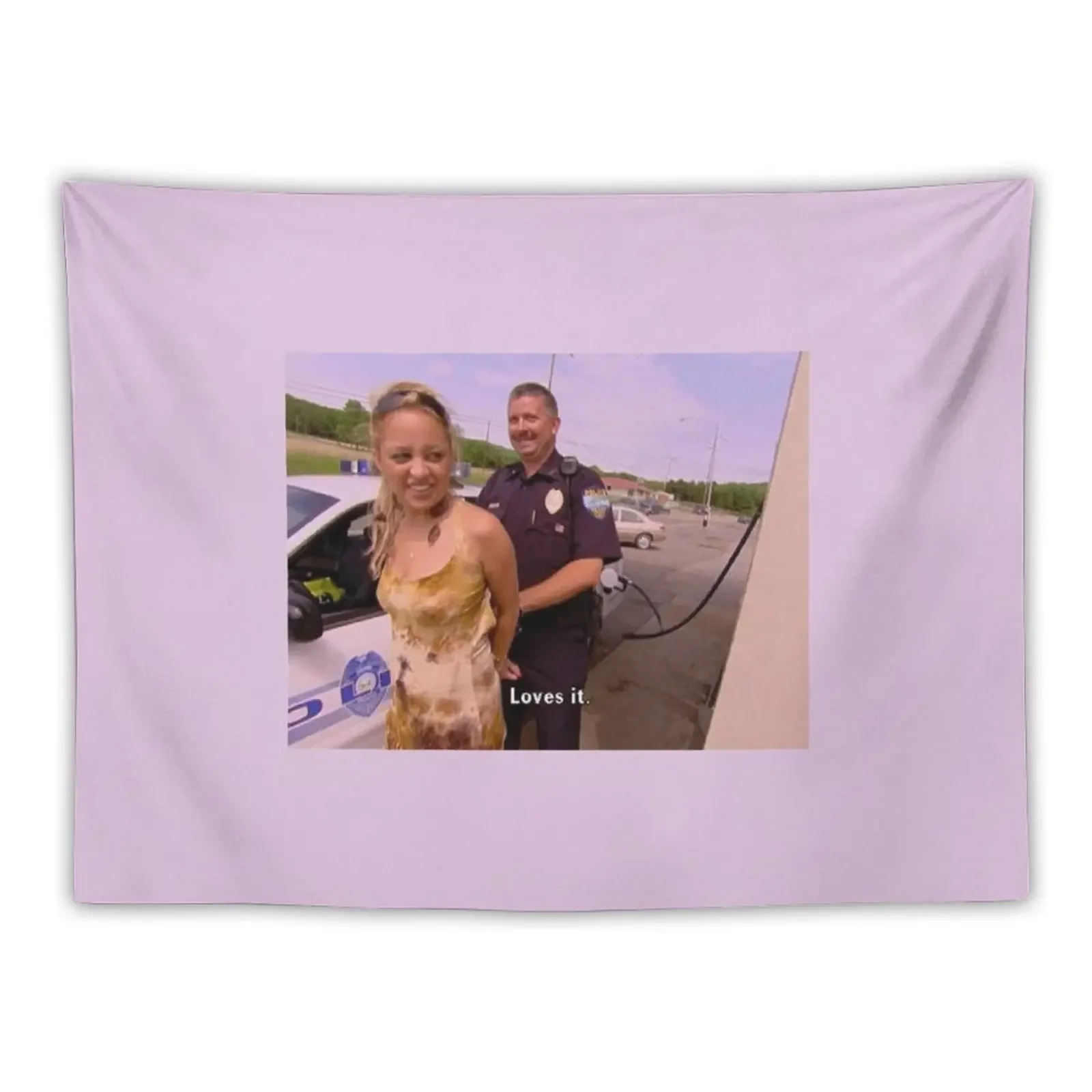 Nicole Richie getting arrested Tapestry Room Aesthetic Home And Comfort Decor Wall Art Tapestry