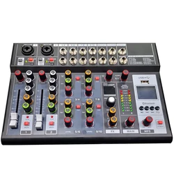 10 Channel Professional Audio Mixer 99DSP Effects USB BT Home Stage KTV Singing Mixer Console