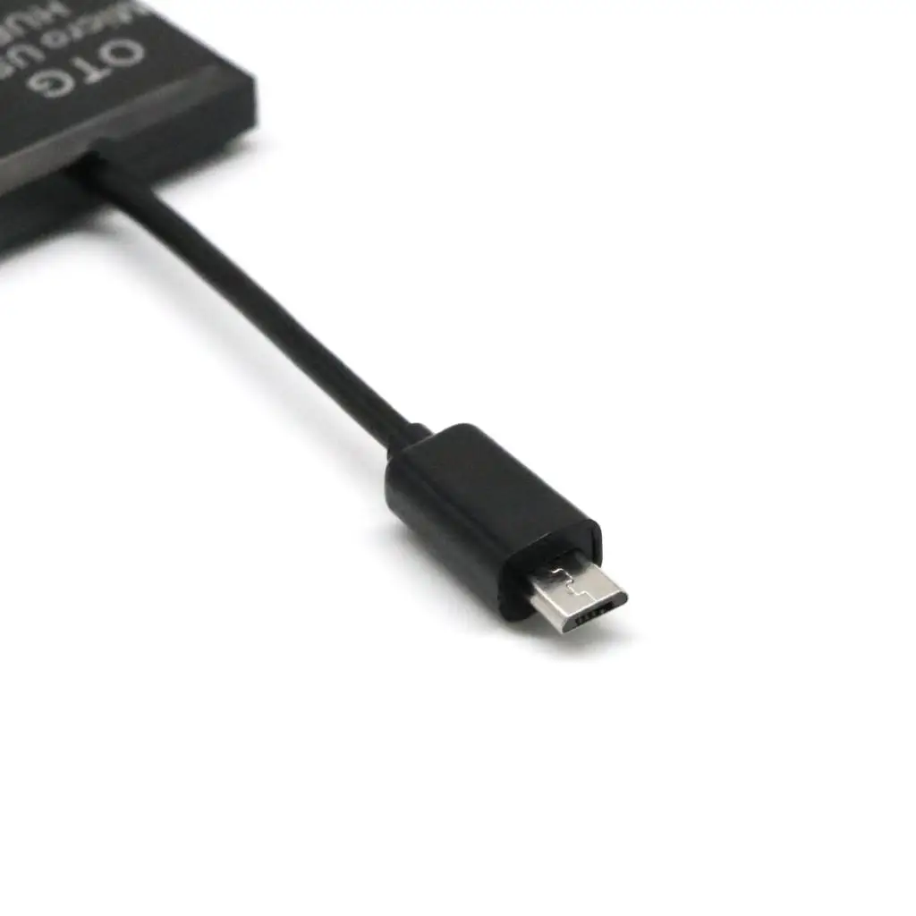 OTG Micro USB Adapter 4 Port Hub Multi-function Converter Cable for Android Smartphone Expandable Connection Support