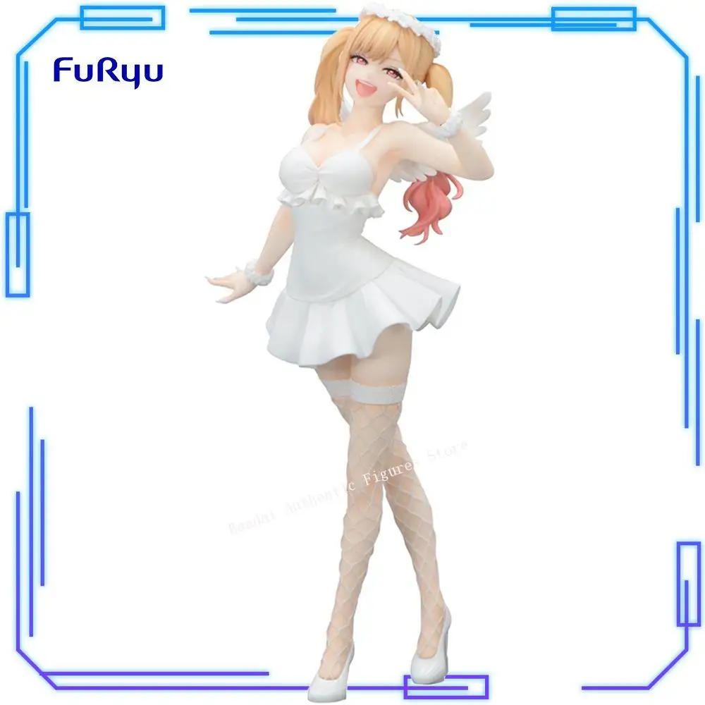 Auf Lager: FuRyu Original Anime My Dress-Up Darling Kitagawa Marin BiCute Pure 26cm Sammlerfigur Modell Spielzeug Weihnachtsgeschenk