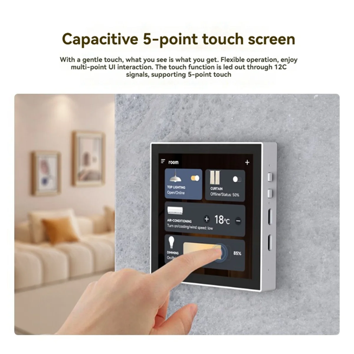 2025 + ESP32-S3 Smart 86 Box Placa de desenvolvimento com tela sensível ao toque de 4 polegadas 2,4 GHz Wi-Fi/Bluetooth 5 Suporte Xiaozhi AI