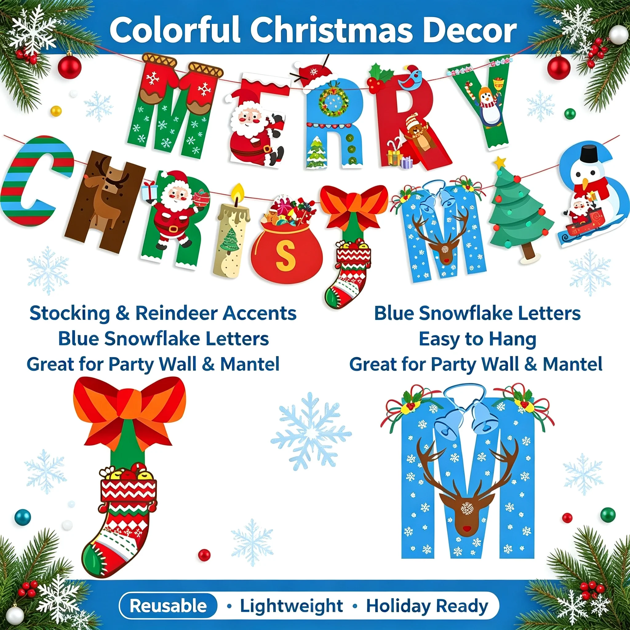 Frohe Weihnachten Strumpf-Buch – Christmas Stocking Hanging Bewertung und Preis