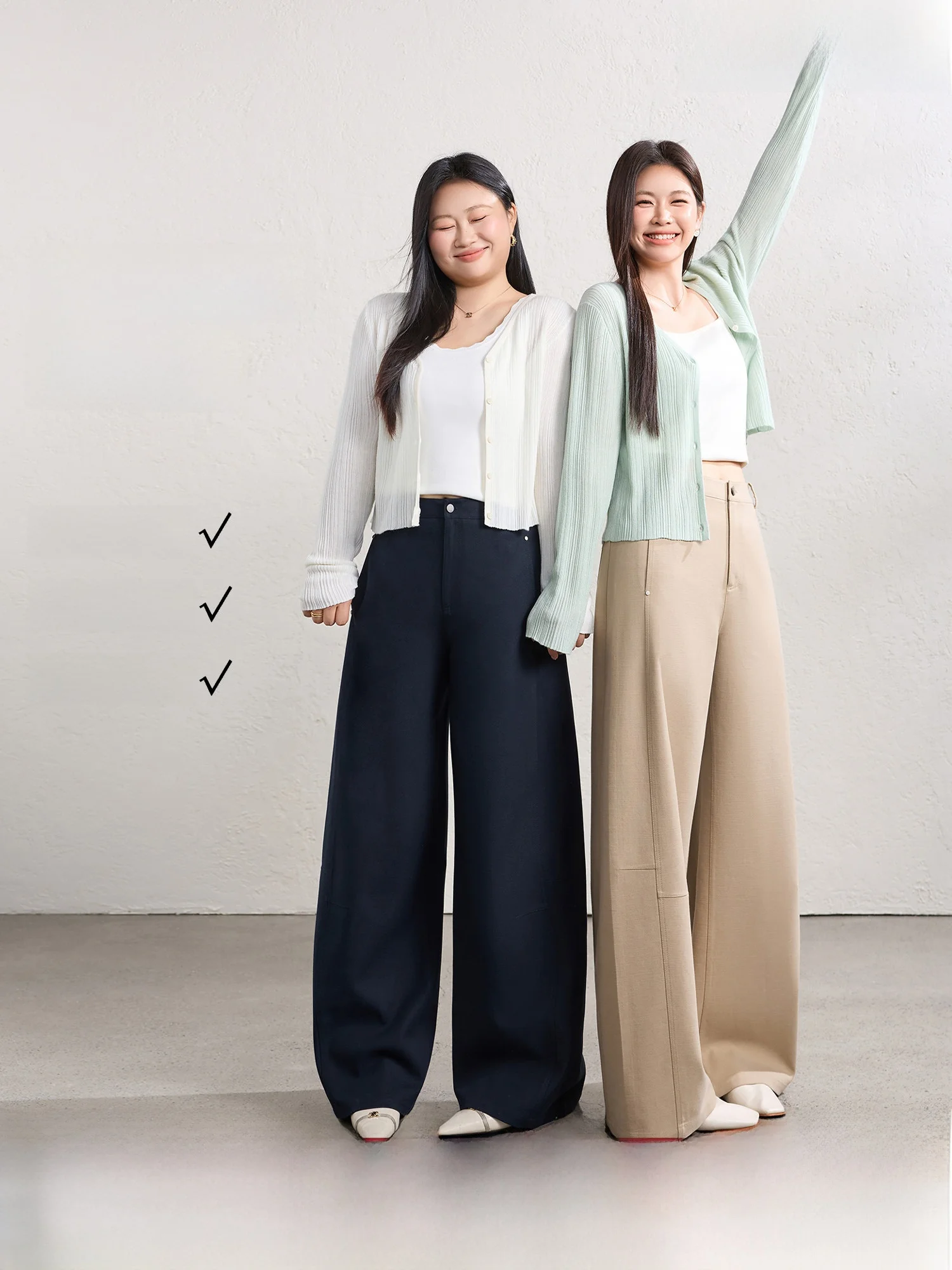 

Брюки с высокой талией и широкими штанинами, повседневные, синие, больших размеров, из хлопка, для работы, весенние, новые, прямые брюки с высокой талией