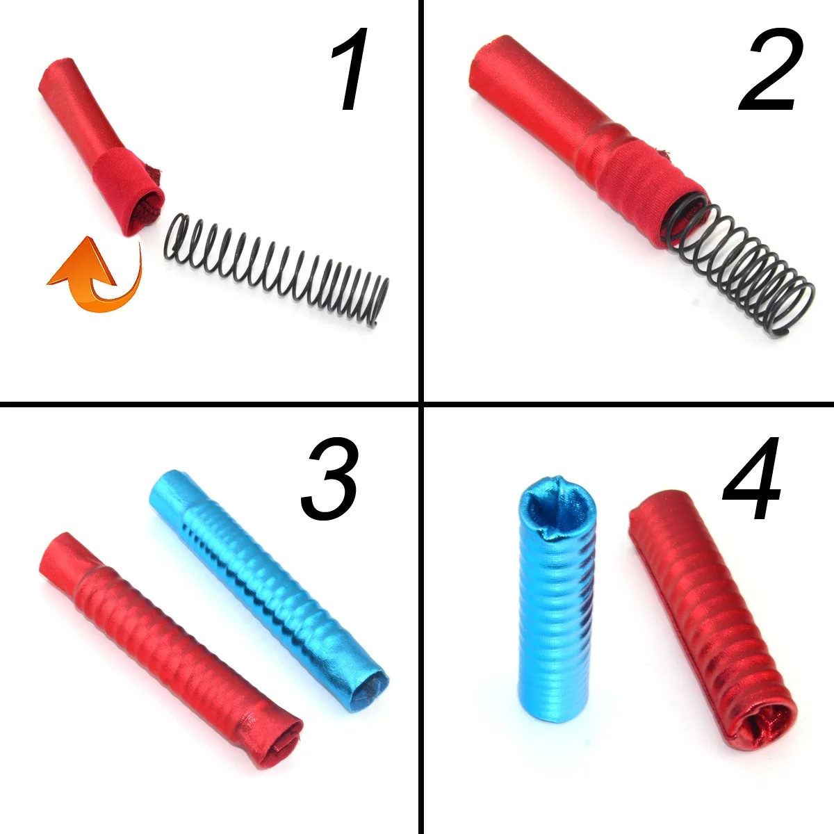 4pc Dust-Proof Shock Absorbers Cover Absorption Guards For 1/8 RC Car Truck Buggy for HSP HPI RC Racing Car