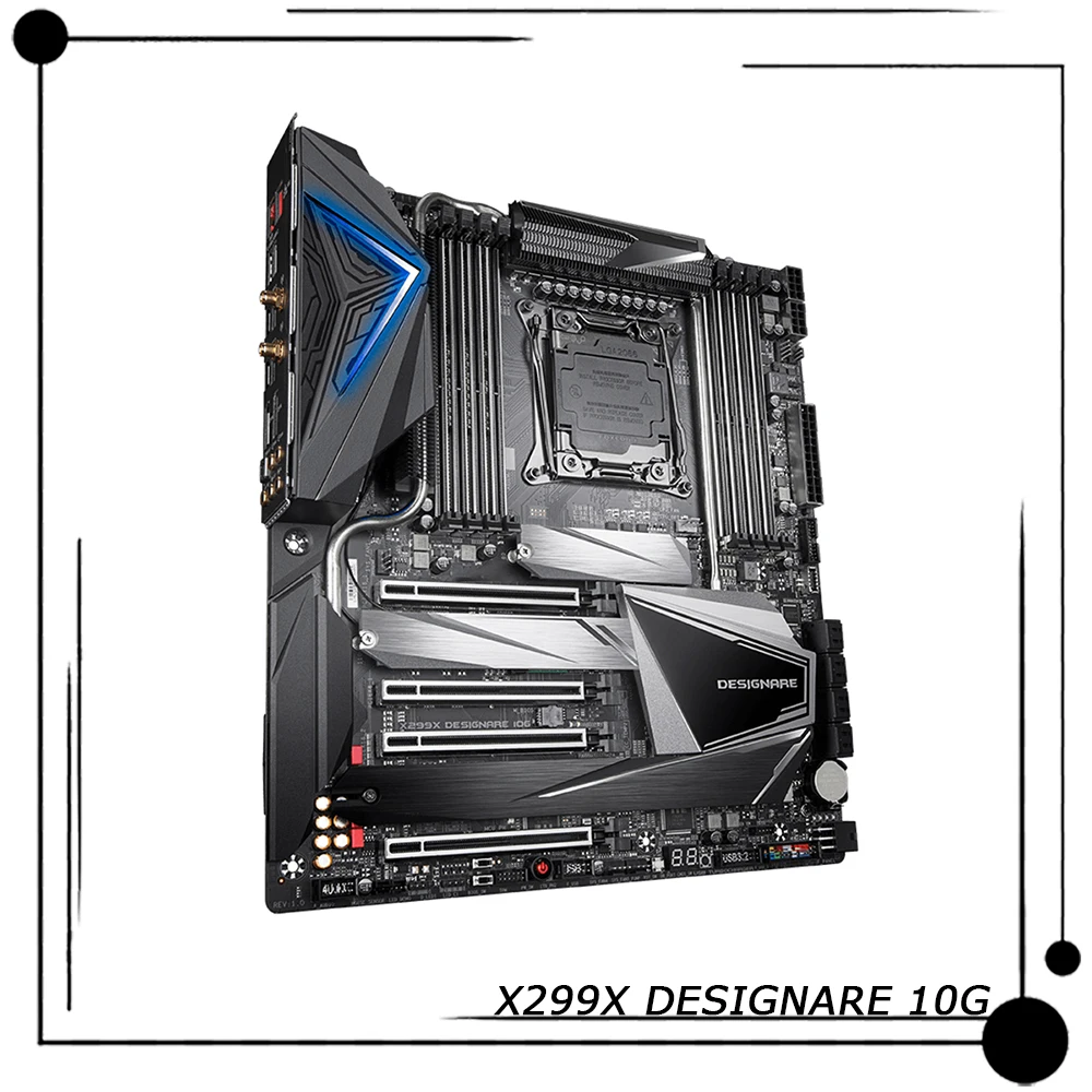 X299 Motherboard LGA2066 256GB DDR4 E-ATX Core i7-7800X Or Above X Series / Core i9 X Processors X299X DESIGNARE 10G