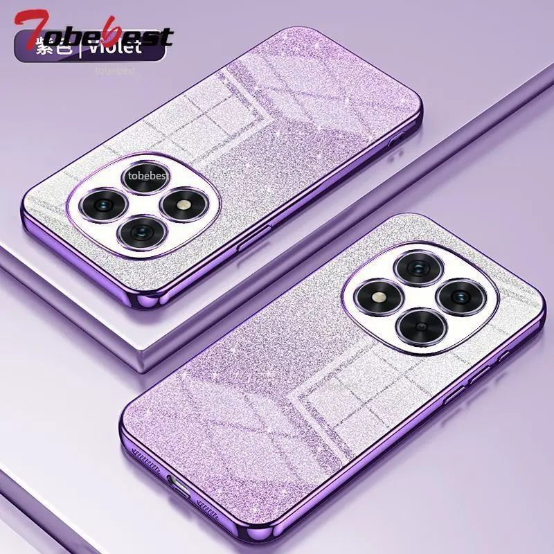 Gradient Glitter Plating Case For Xiaomi Redmi Note 15 Pro P
