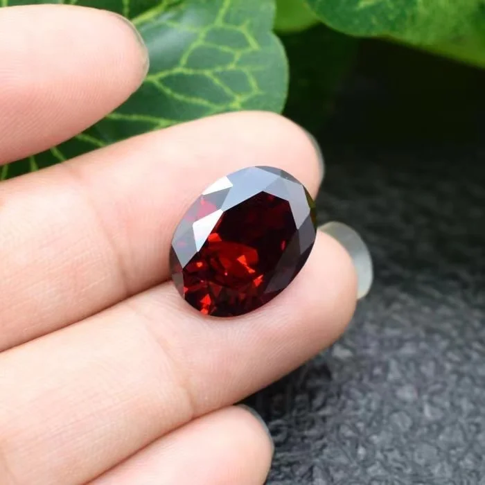Brillant geschliffene 13x18mm ovale rote Labor-Rubin-Edelsteine Granat DIY Schmuck VVS Edelstein für DIY Schmuckherstellung – Detail 9