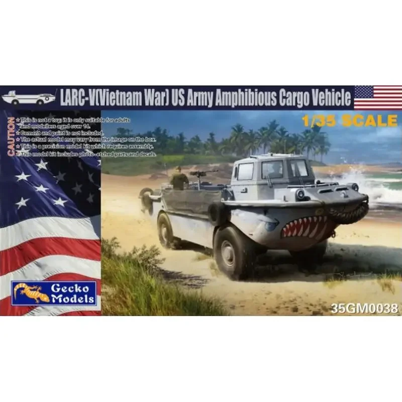 Gecko Models 35GM0038 1/35 LARC-V (Vietnam War) US Army Amphibious Cargo Vehicle - Scale Model Kit