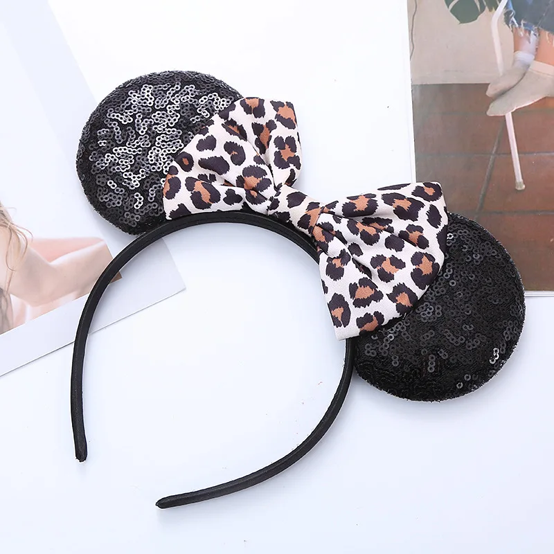 ميني ميكي ماوس إكسسوارات الشعر النساء الفتيات لطيف Headbands فتاة الرسوم المتحركة المشتقات ديكور تأثيري الدعائم غطاء الرأس الهدايا