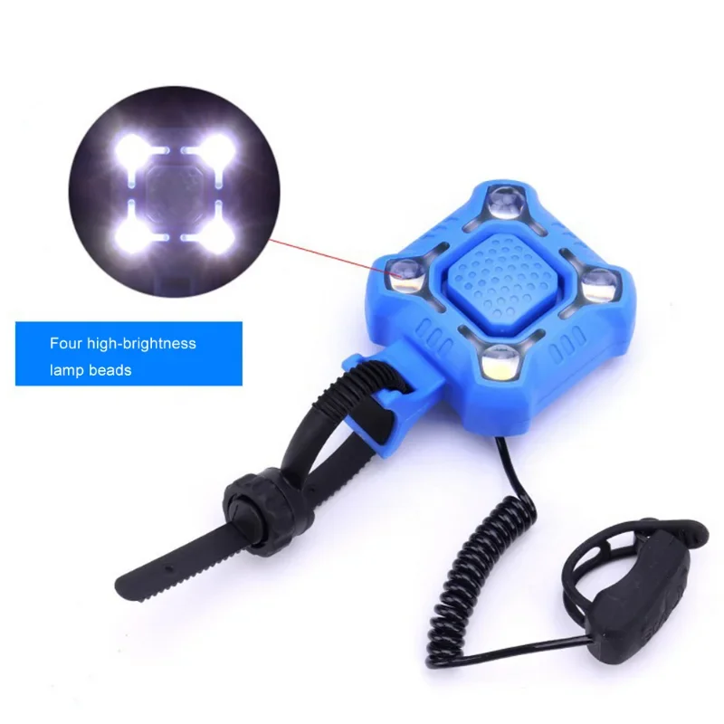 Bike Bells Light 2 in 1 Bicycle Horn with Lamp 140DB LED Headlights USB Rechargeable Lighting Bells Bicycle Accessories