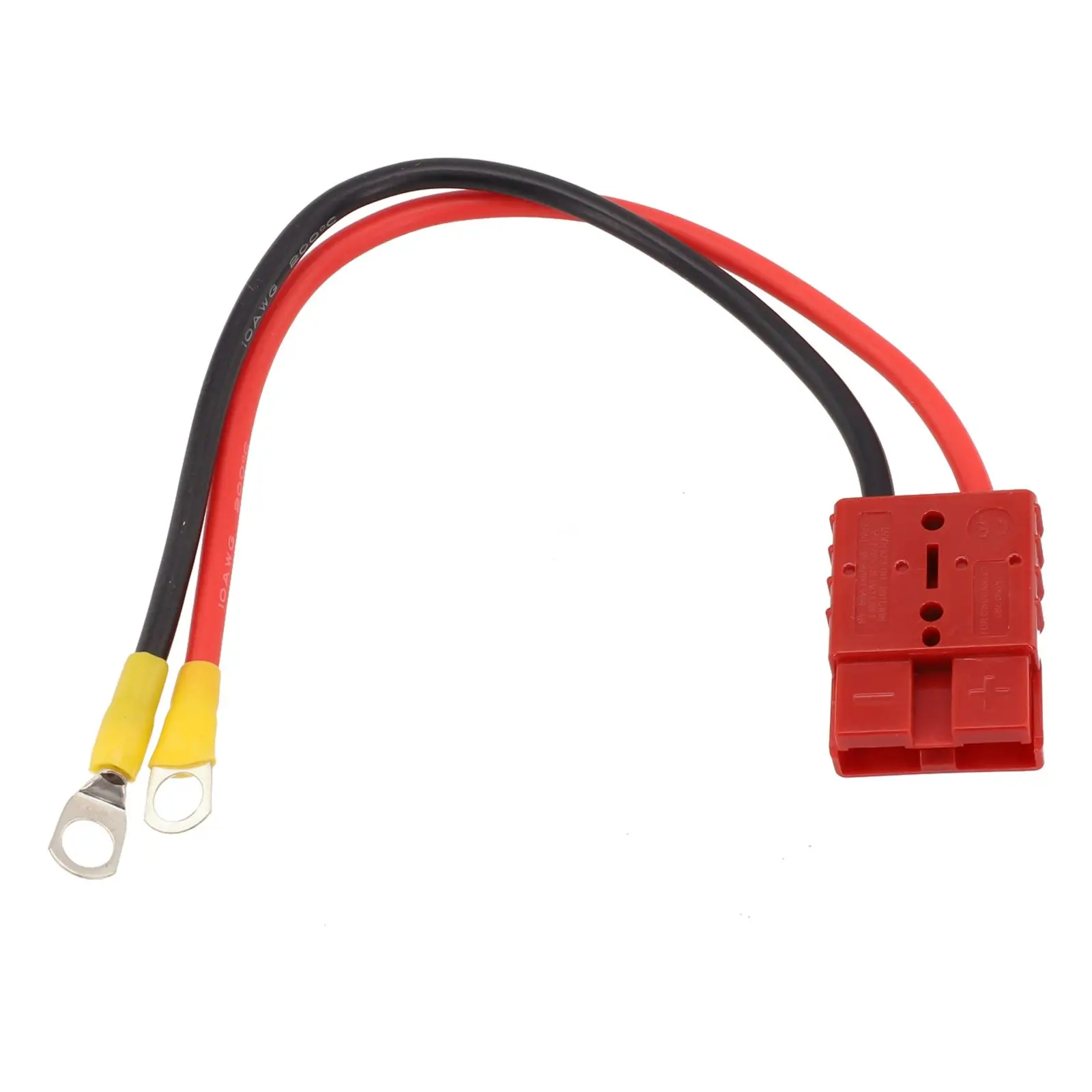 Connector Cable 50Amp Connector Weatherproof 1000 V DC 100cm 30cm 40C-125C M8 Post Red/Black Jacket PVC + Copper