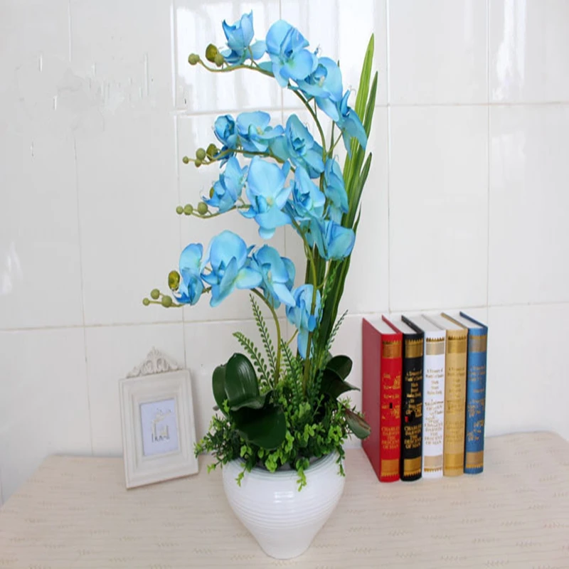 Artificial Flowers High artificial flower phalaenopsis set whole finished products .christmas decorations for home