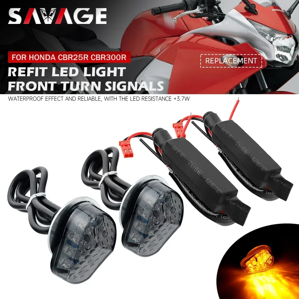 Turn Signal Indicator Light For HONDA CBR125R CBR250R CBR300R Motorcycle Flush Mount Flashing Blinker Lamp CBR 250R 300R 125R