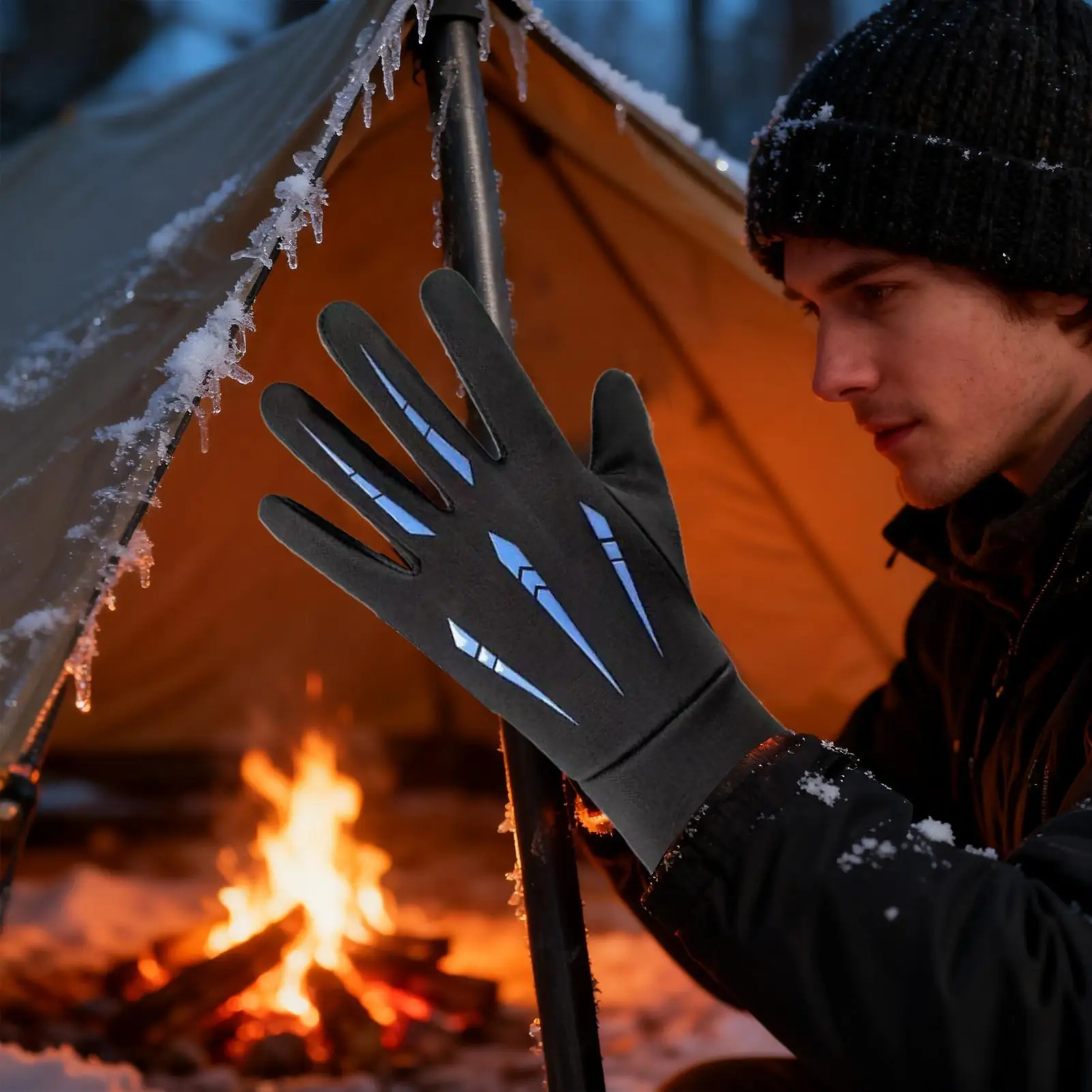 

Cycling Winter Gloves Warm Touchscreen Gloves Non-Slip Motorcycle Mitten For Winter Cycling Ski Motorcycle Hiking Camping Daily