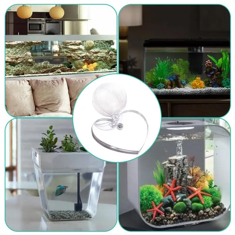 Floating Betta Exercise Mirror Double-sided Adhesive Aquarium Fish Mirror Mirror For Betta Fish Exercise For Home Living Room