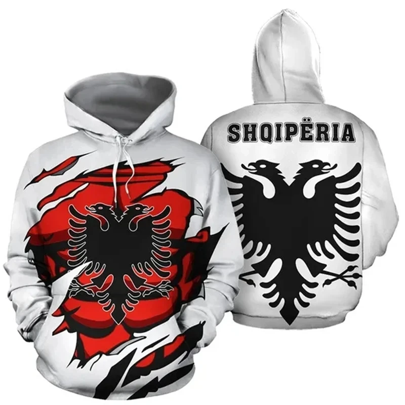 Newest Fashion 3D Print Albania Armor Hoodies Hooded Sweatshirts For Women Men Streetwear Baggy Trendy Unisex High Quality Tops