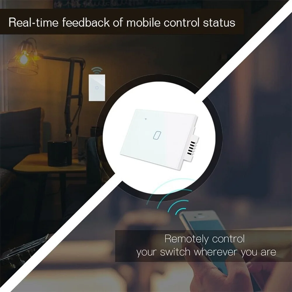 Smart Zigbee Wand Licht Schalter Lampen Interruptor Glas Touch Panel 2/3 Weg Drahtlose Fernbedienung durch Tuya Alexa Google Hause