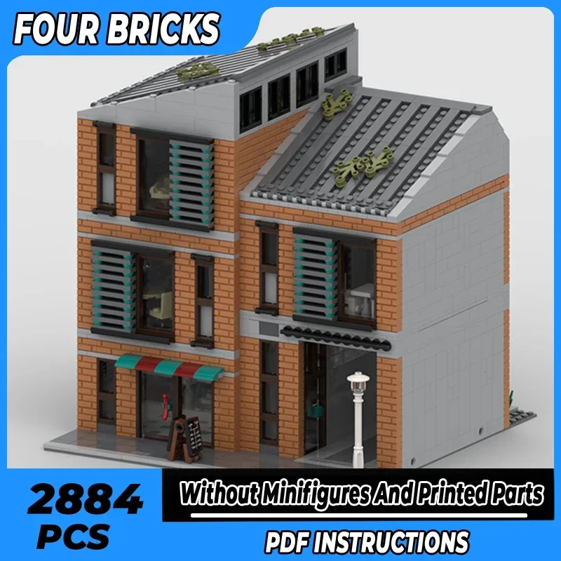 Moc Building Bricks Street View Model The Modern Brick Lofts Technology Modular Blocks Gifts Toys For Children DIY Sets Assembly