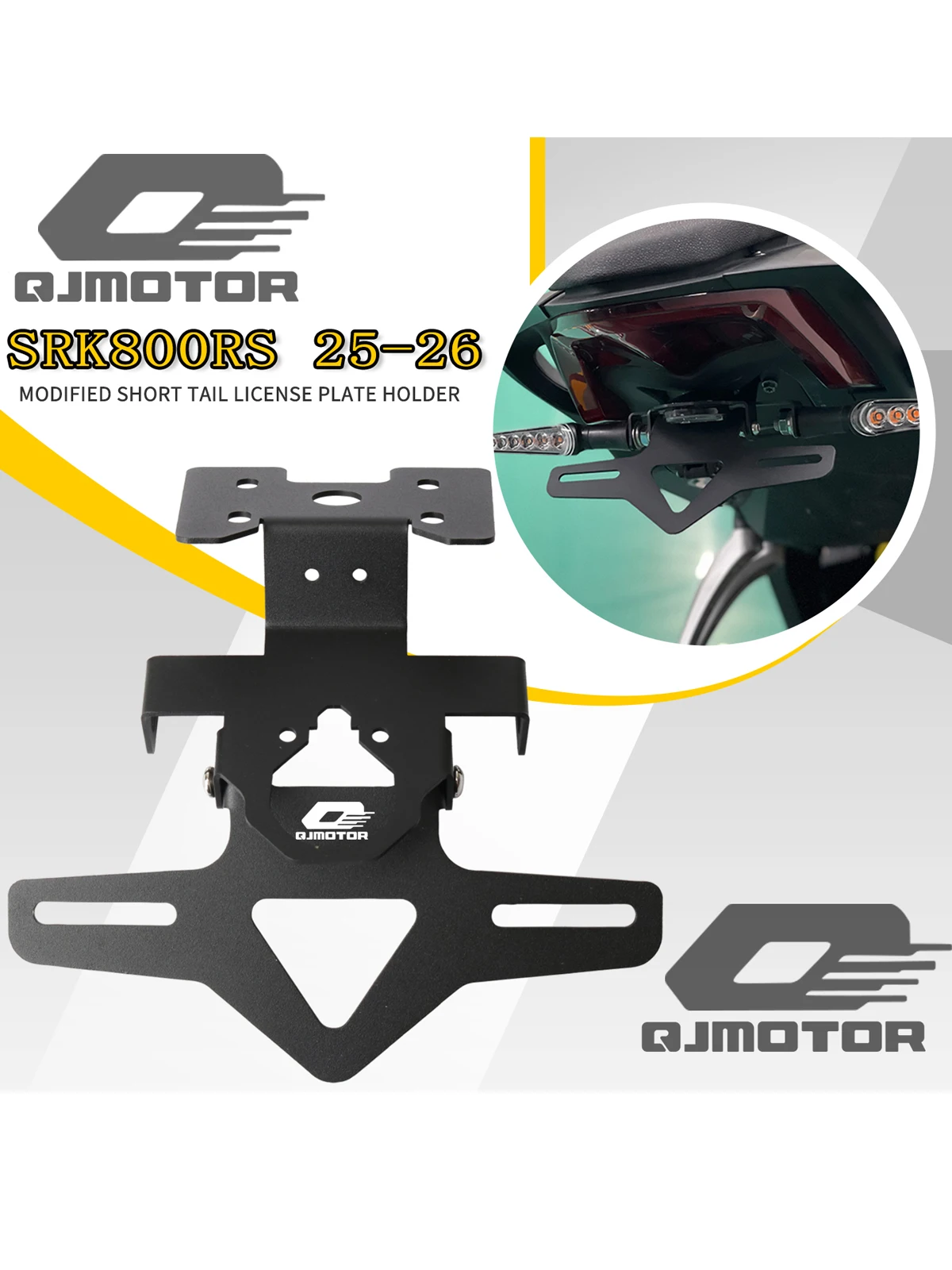Für QJMOTOR SRK800RR SRK800RS SRK800 RR SRK600RS SRK 800RR 600RS Motorrad-Kennzeichenhalter Fender Eliminator Short Tail