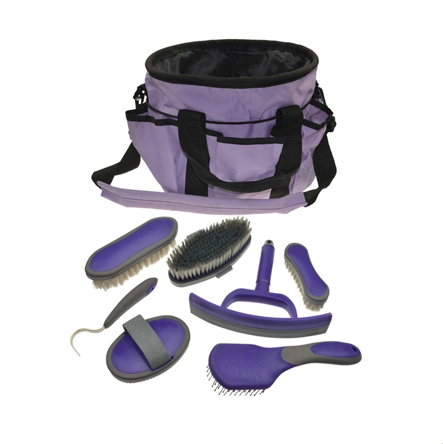 Kit de toilettage équestre avec tête de brosse à épousseter, équipement d'équitation, livres de poussière, outil de livres, accessoires de fournitures équestres