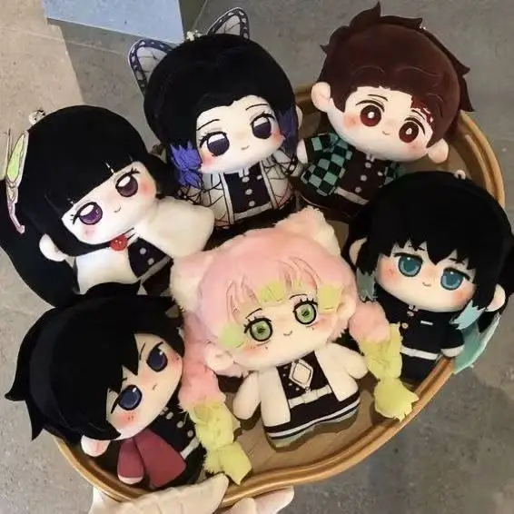 DemDemon Slayer Attribute Kanroji Mitsuri / Tokito Muichiro / Kocho Shinobu Kanroji 10cm NuNu Body Plush Doll Keychain Pendant