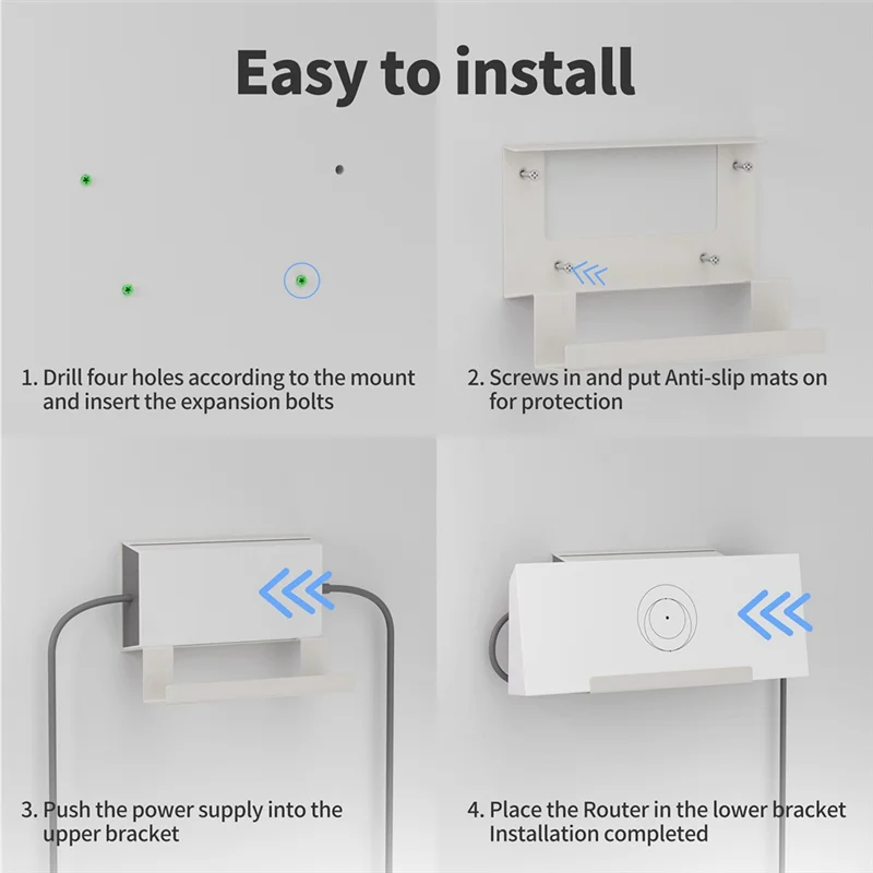 75STO-For Gen 3 Router Mount 2 In 1 Starlink Mesh Router Internet Accessory And For Starlink Gen 3 Power Supply Mounting Kit