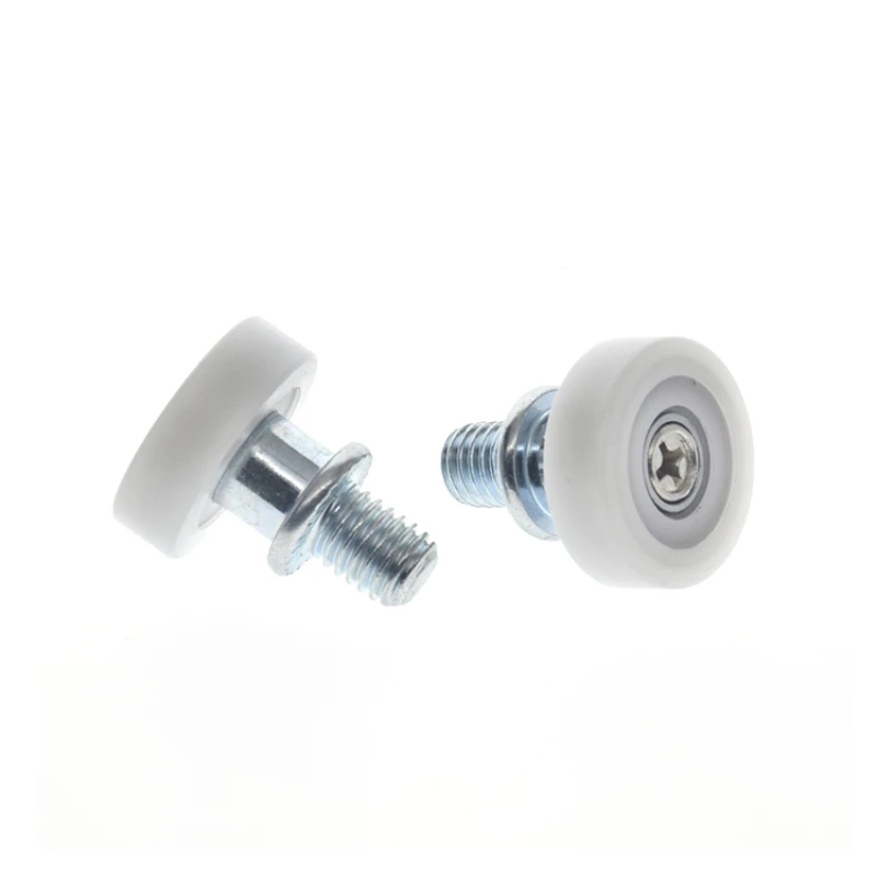 Refrigerator Freezer Vending Machine Drawer Guide Wheel, M8 Screw Thread, POM Polyformaldehyde Plastic Bearing Pulley, 1 Pc